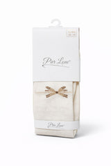 Rajstopy pachnące kremowe z kokardką i cyrkonią dziewczęce Pier Lone PL-1992-161225