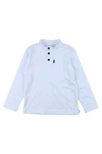 Koszulka stójka chłopięca biały Mimi 5062-51125