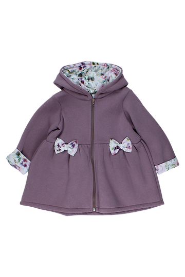 Bluzo-płaszczyk ocieplany dziewczęcy wrzos Guliwerkids 5215-16925