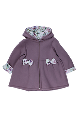 Bluzo-płaszczyk ocieplany dziewczęcy wrzos Guliwerkids 5215-16925