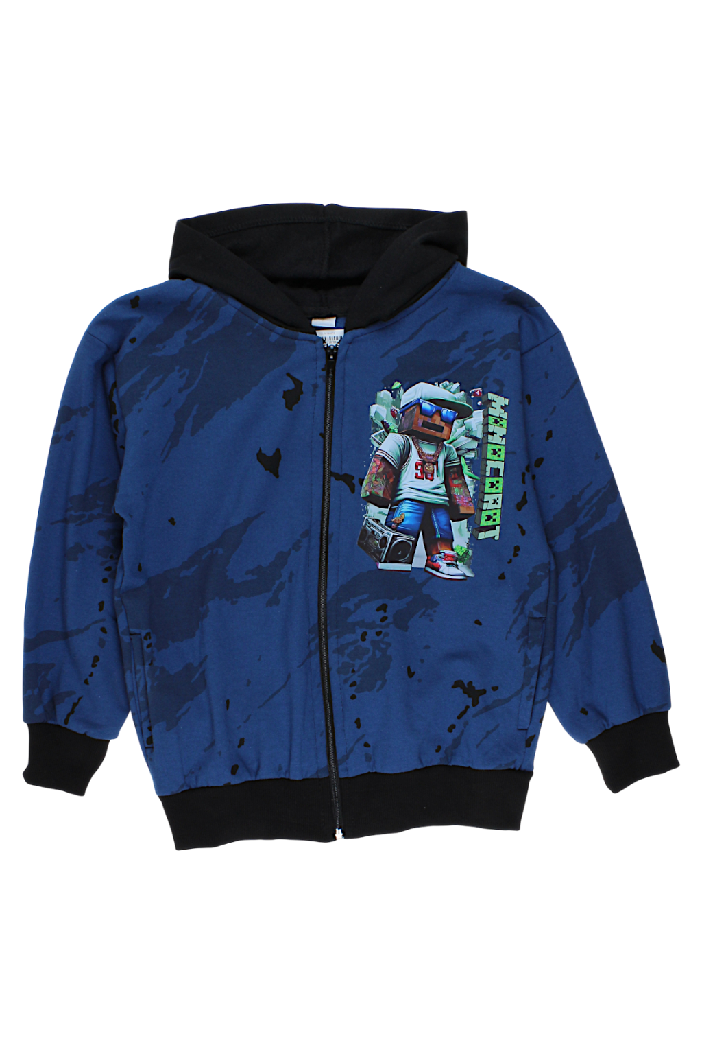 Bluza wzory chłopięca niebieski Guliwerkids 5218-16925