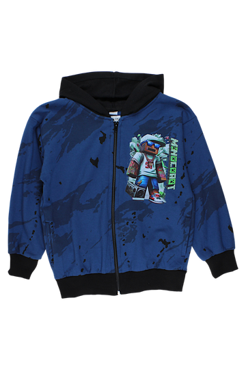 Bluza wzory chłopięca niebieski Guliwerkids 5218-16925