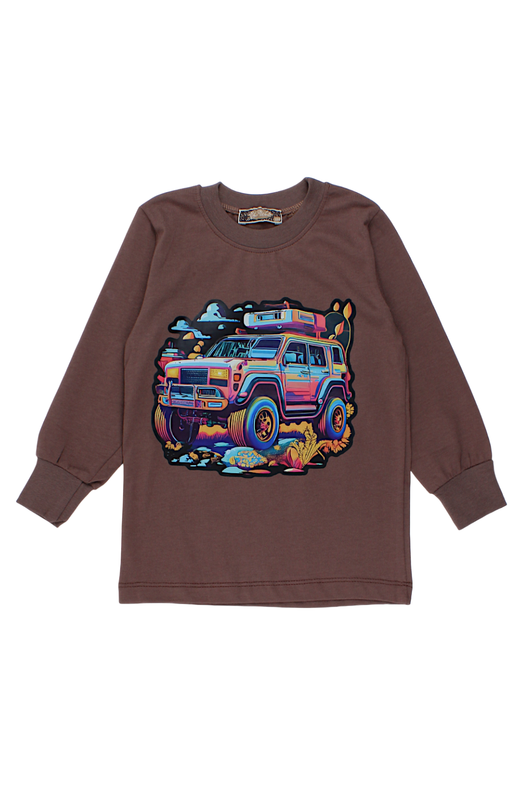 Bluzka auto jeep chłopięca czekolada Your Word 5410-20825