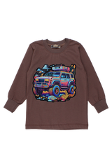 Bluzka auto jeep chłopięca czekolada Your Word 5410-20825