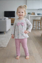 Girly beige floral cotton set Deco 56/636-251125