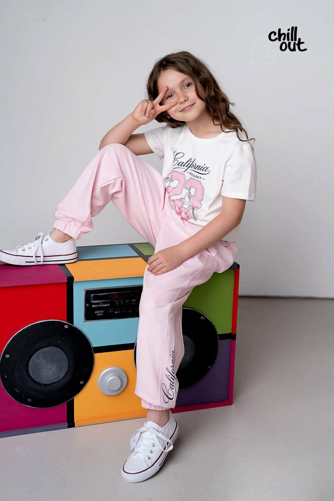 Dres 23 California dziewczęcy róż Chillout 6088-15626