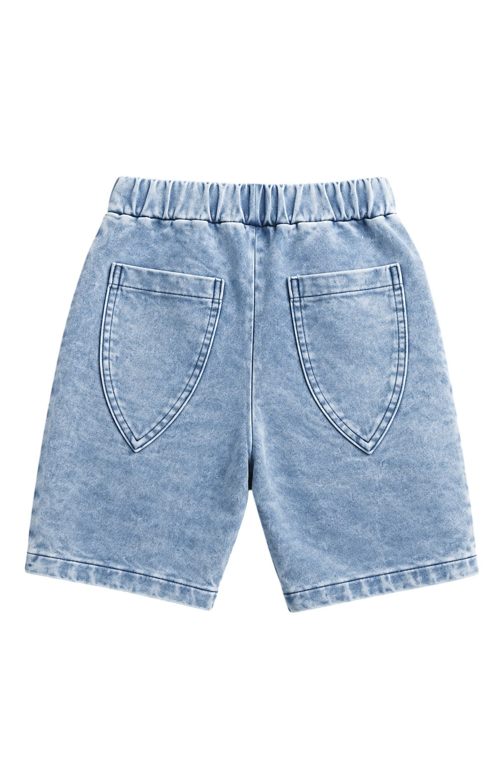 Szorty jeansowe soft chłopięce, kolor jeans, producent MiMi, numer produktu 6886-29526-26