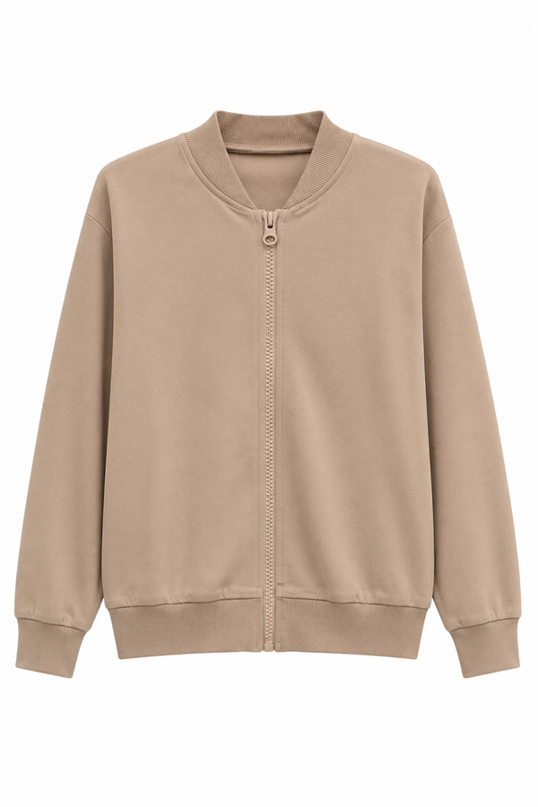 Bluza rozsuwana bomberka chłopięca beżowa MiMi 6893-29526-1