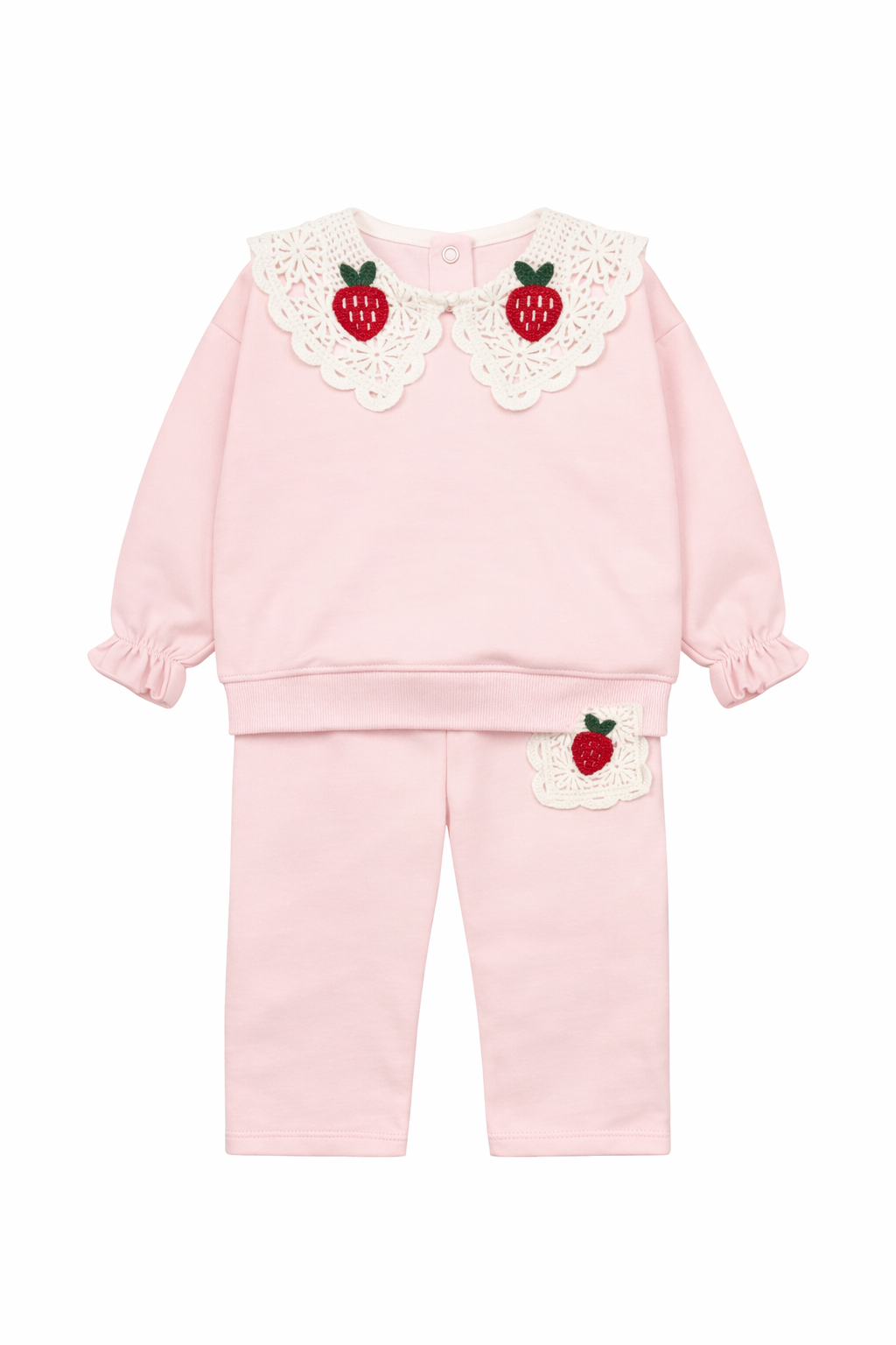 Komplet Truskawka Dziewczęcy Różowy Murat Baby 10388-26326-40