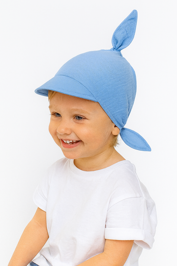 Chustka muślin dziewczęca niebieska Guliwerkids 3235-1-26625-35