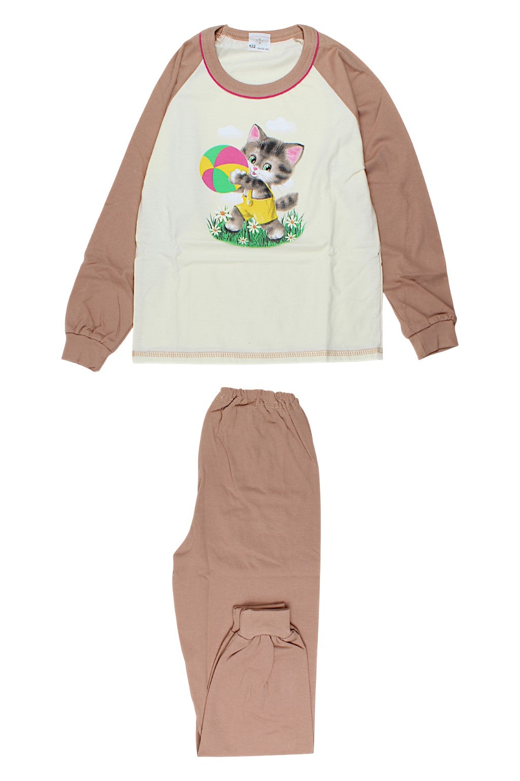 Piżamka dziewczęca beżowa Sukces 8096-221025