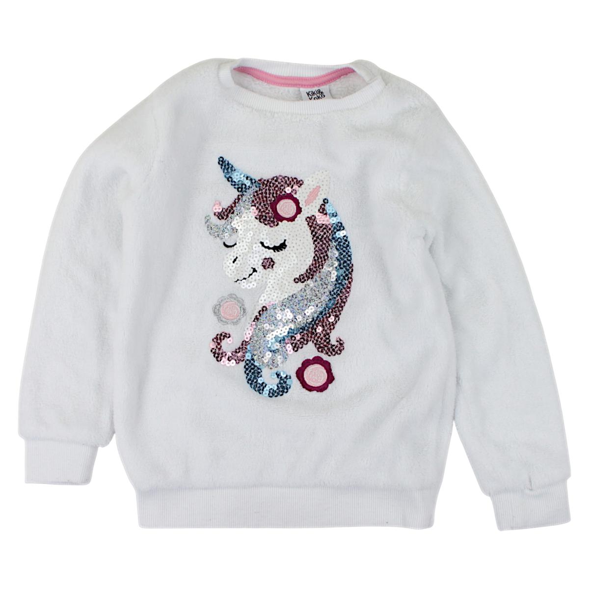 Bluza dla dziewczynki biała używana Kiki&Koko 81A