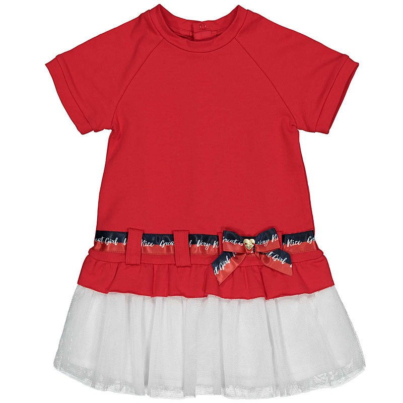 Birba Sukienka Baby Girl 45307-00 50M kolor czerwony -  - #tag1# - #tag2# - #tag3# - #tag4#