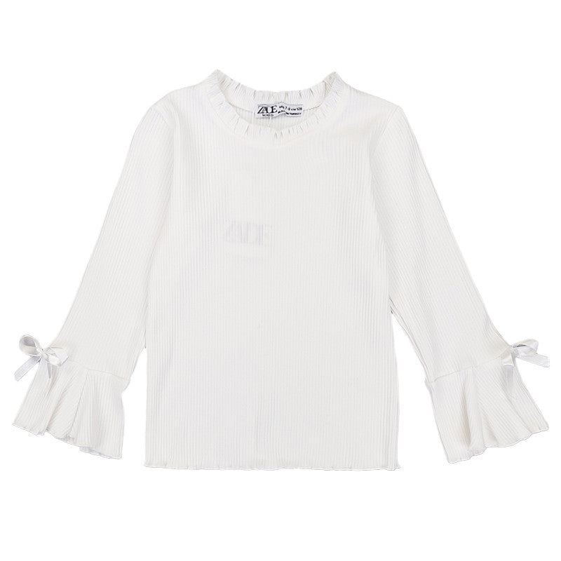 Bluzka Kokardka dziewczynka krem 9808-131123  GKMOD -  - #tag1# - #tag2# - #tag3# - #tag4#