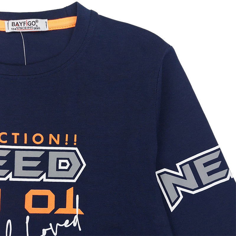 Bluzka chłopak granat 4279-131123  GKMOC -  - #tag1# - #tag2# - #tag3# - #tag4#