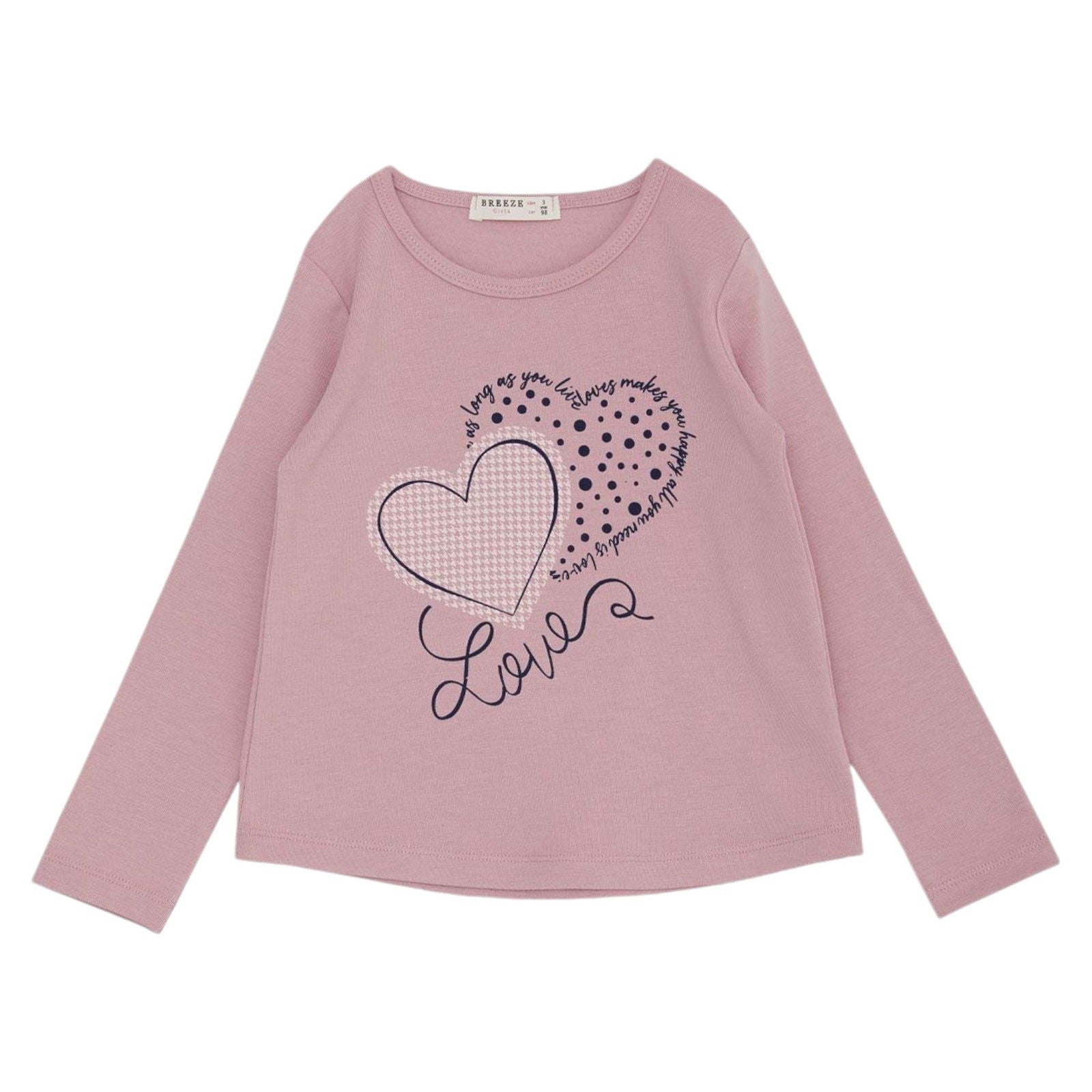 Bluzka ocieplana Love dziewczęca fango Breeze 19559-23824 GKMOD -  - #tag1# - #tag2# - #tag3# - #tag4#