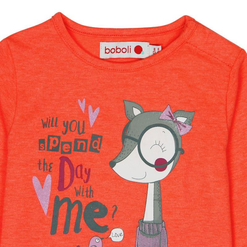 Boboli 206086-5071 koszulka dla dziewczynki kolor ofluor -  - #tag1# - #tag2# - #tag3# - #tag4#