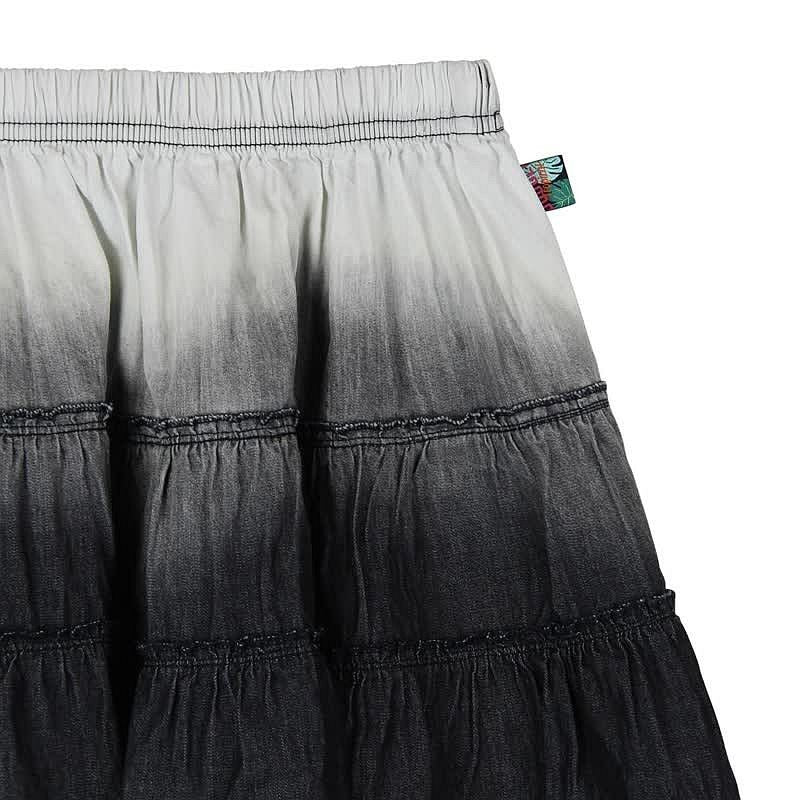 Boboli 415033-GREY Spódnica dla dziewczynki cieniowana z koronką kolor szary -  - #tag1# - #tag2# - #tag3# - #tag4#