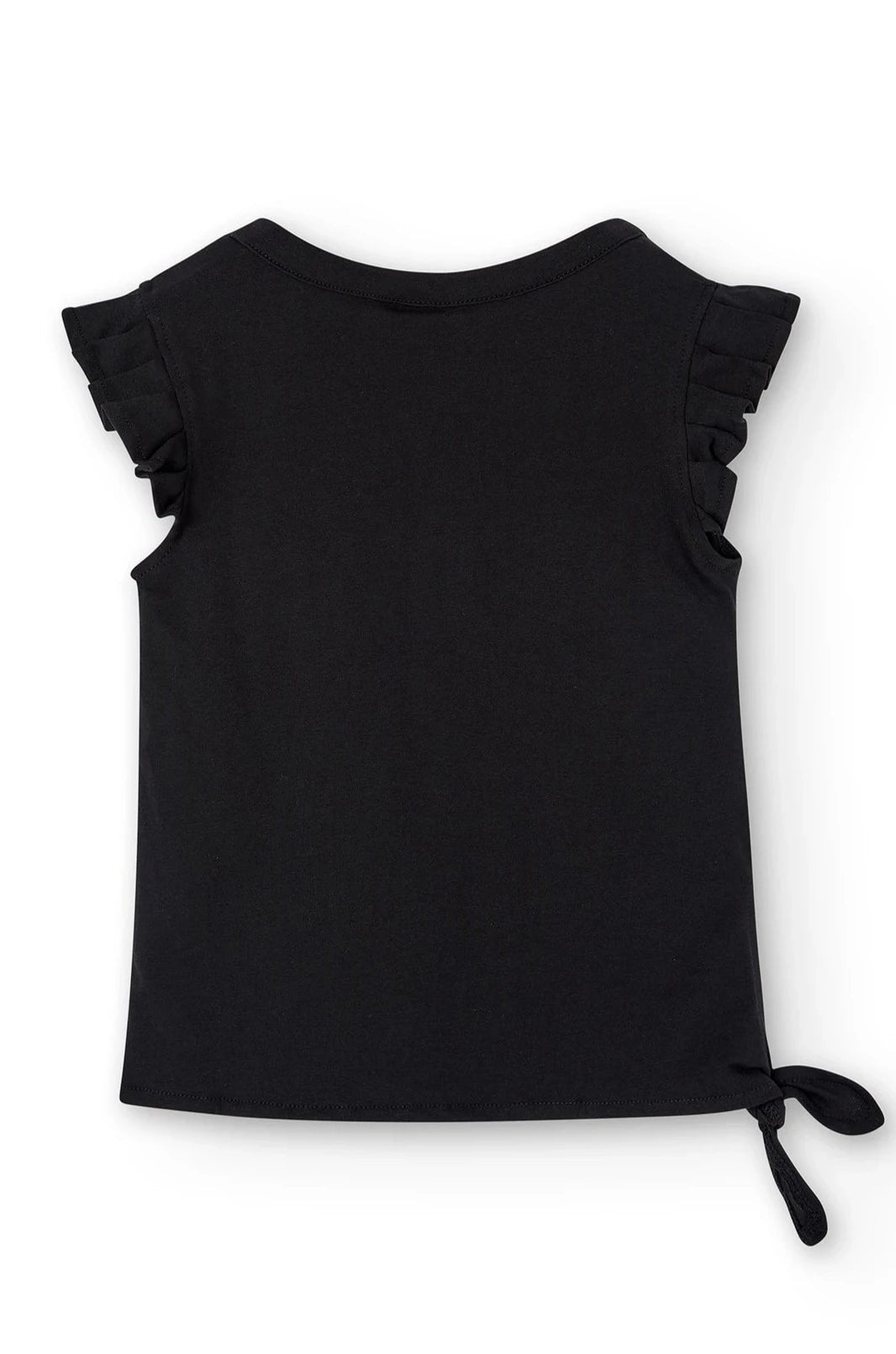 Boboli 416089-890 Bluzka dziewczynka kolor czarny -  - #tag1# - #tag2# - #tag3# - #tag4#