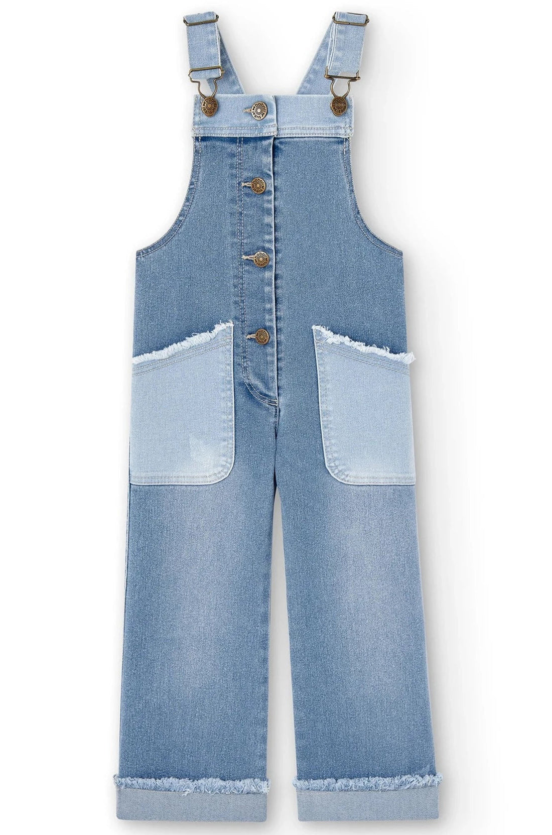 Boboli 456049-BLEACH Ogrodniczki dziewczynka kolor niebieski -  - #tag1# - #tag2# - #tag3# - #tag4#