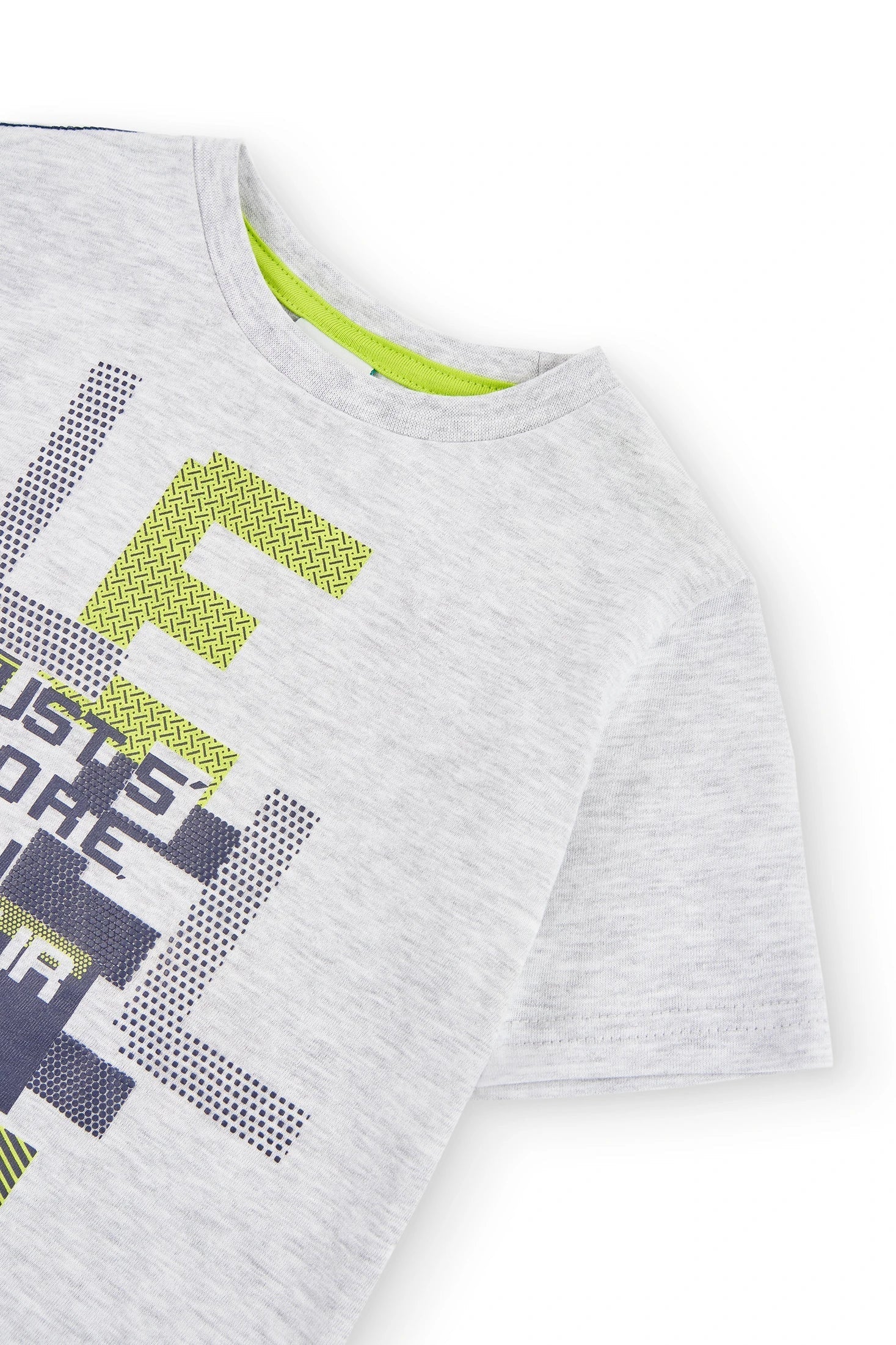 Boboli 506078-8095 T-shirt chłopiec kolor szary -  - #tag1# - #tag2# - #tag3# - #tag4#