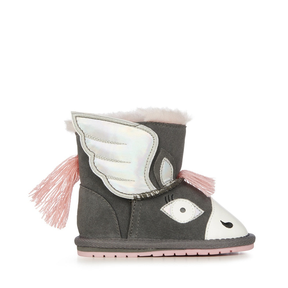 Botki EMU AUSTRALIA Pegasus Walker B12759-Charcoal szary -  - #tag1# - #tag2# - #tag3# - #tag4#
