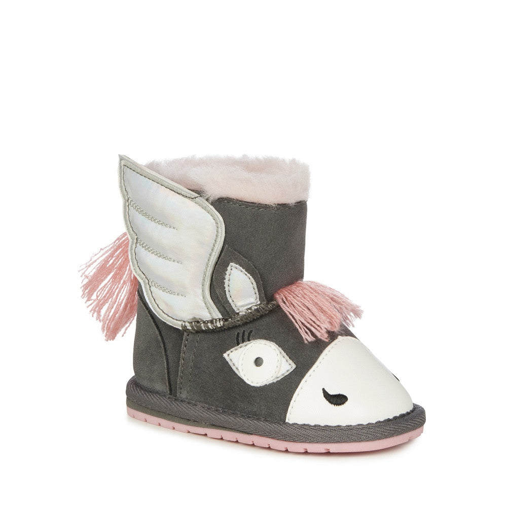 Botki EMU AUSTRALIA Pegasus Walker B12759-Charcoal szary -  - #tag1# - #tag2# - #tag3# - #tag4#