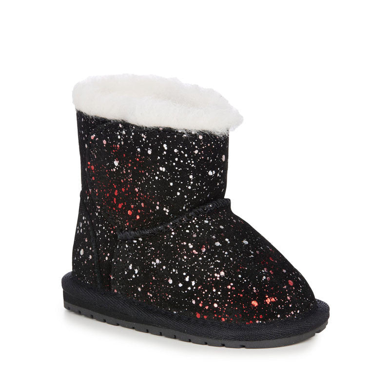 Botki EMU AUSTRALIA Toddle Galaxy B12660-Black czarny -  - #tag1# - #tag2# - #tag3# - #tag4#