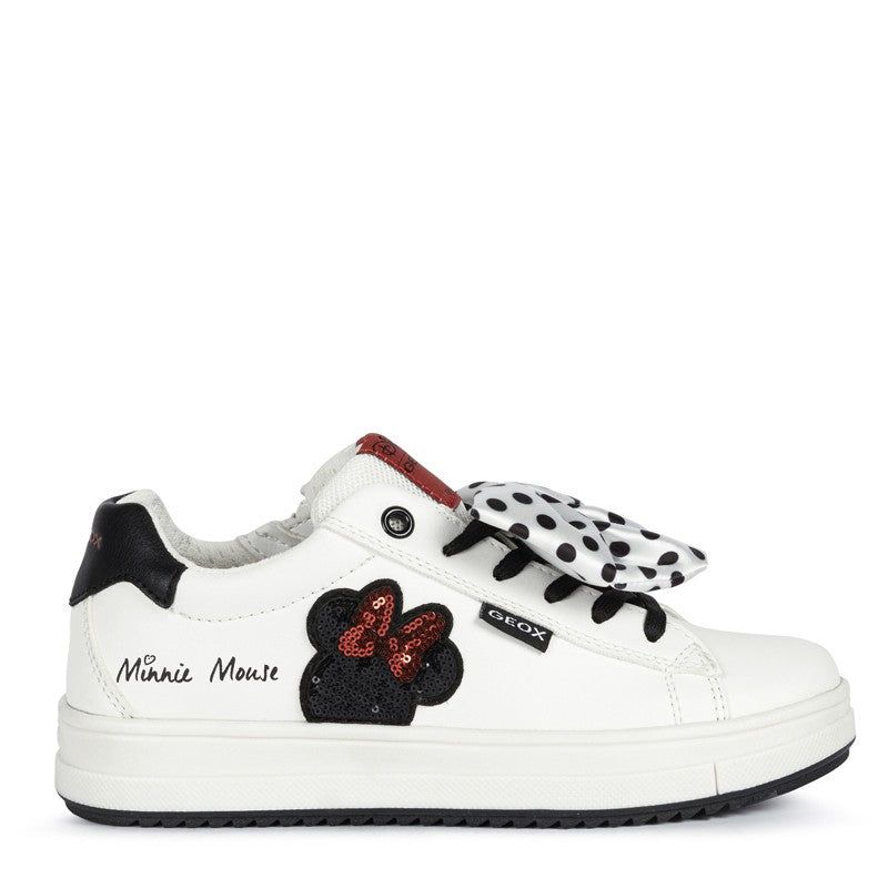 Buty sneakersy dziewczęce Geox J04BDB-000BC-C0644 kolor biały/czarny -  - #tag1# - #tag2# - #tag3# - #tag4#