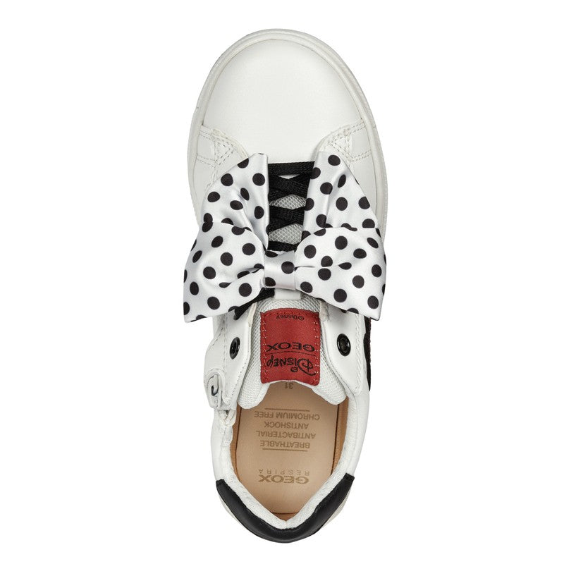 Buty sneakersy dziewczęce Geox J04BDB-000BC-C0644 kolor biały/czarny -  - #tag1# - #tag2# - #tag3# - #tag4#