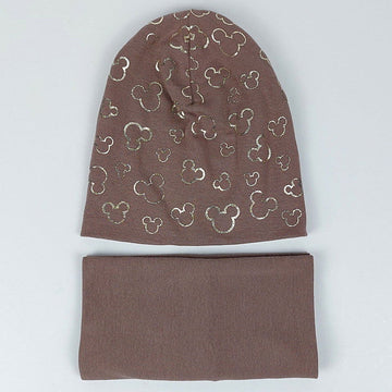 Czapka Z Kominem dziewczynka ciemy beż capk29.27.9.23  GKMOD -  - #tag1# - #tag2# - #tag3# - #tag4#