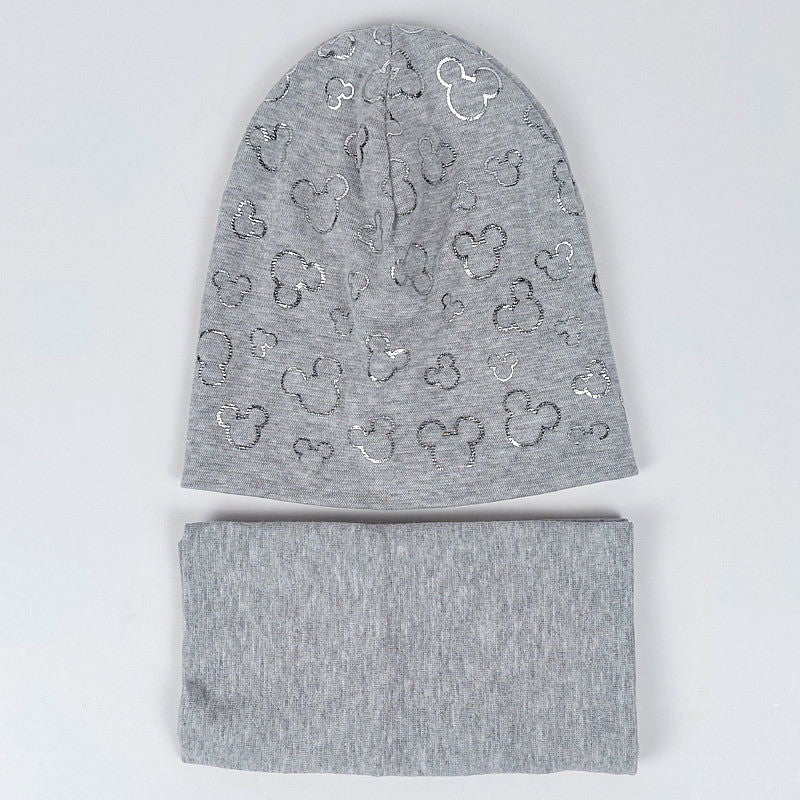 Czapka Z Kominem dziewczynka szary capk29.27.9.23  GKMOD -  - #tag1# - #tag2# - #tag3# - #tag4#