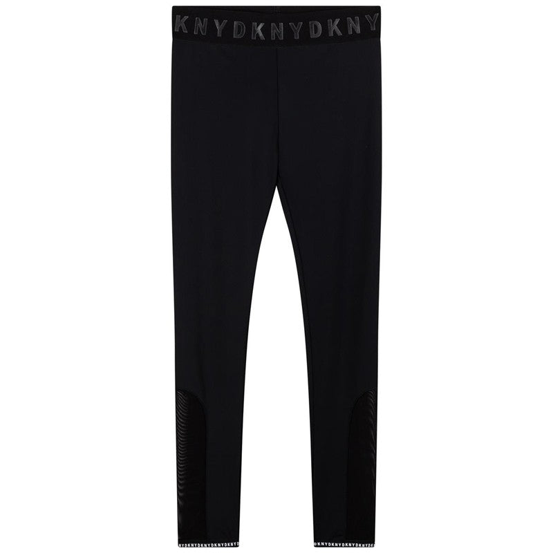 DKNY D34A44-09B Leginsy dziewczęce kolor czarny -  - #tag1# - #tag2# - #tag3# - #tag4#