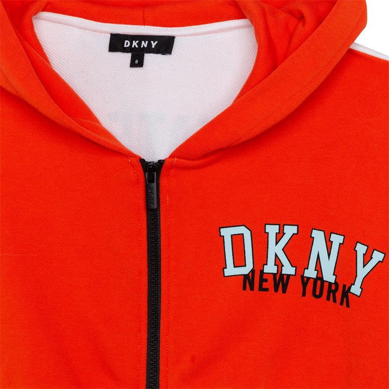 DKNY D35S15-407 Bluza rozsuwana dziewczęca kolor pomarańcz -  - #tag1# - #tag2# - #tag3# - #tag4#