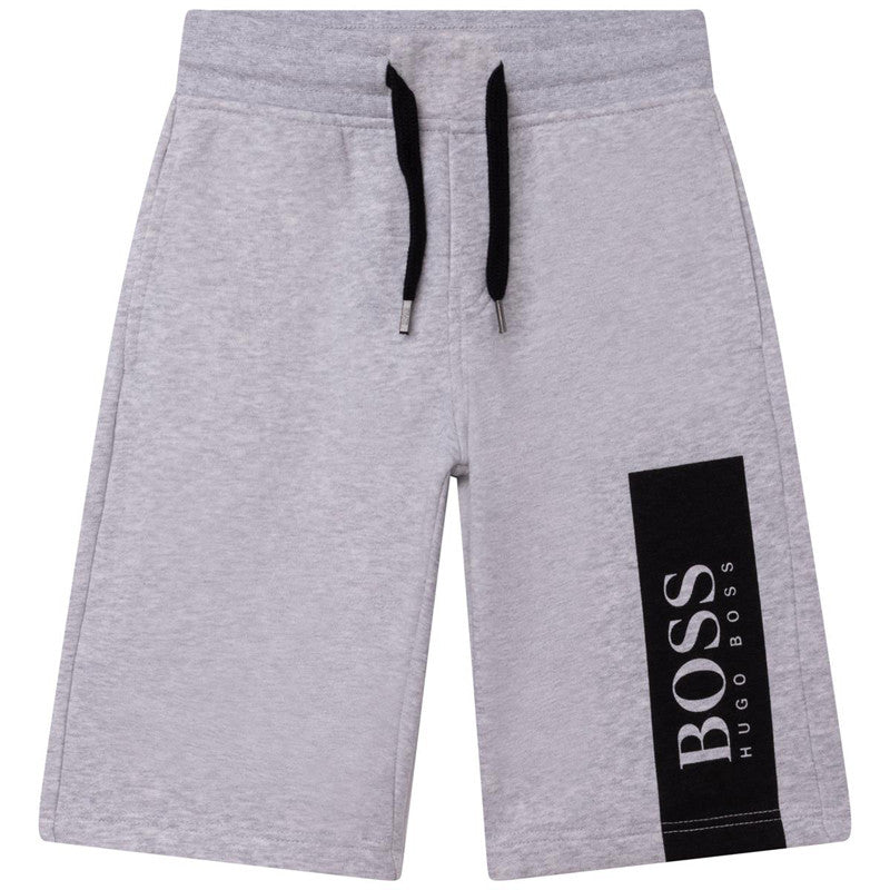 HUGO BOSS J24744-A32 Bermudy chłopięce kolor szary -  - #tag1# - #tag2# - #tag3# - #tag4#