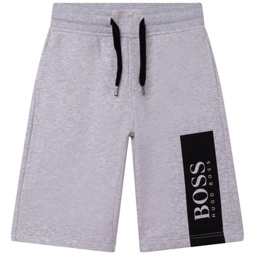 HUGO BOSS J24744-A32 Bermudy chłopięce kolor szary -  - #tag1# - #tag2# - #tag3# - #tag4#