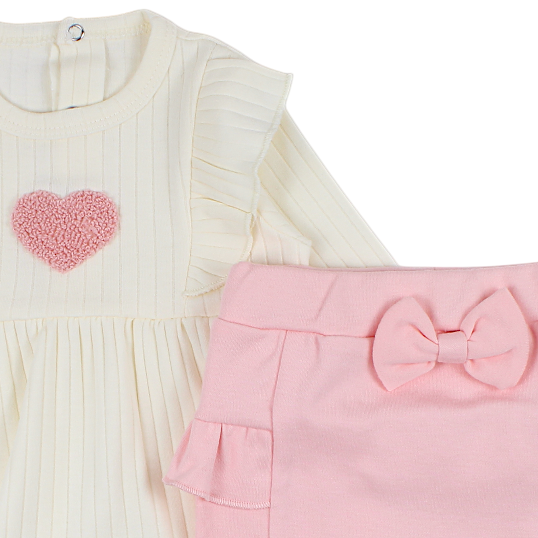Set of blouse and half-pants for girls pink Baby can 146635-16525-40