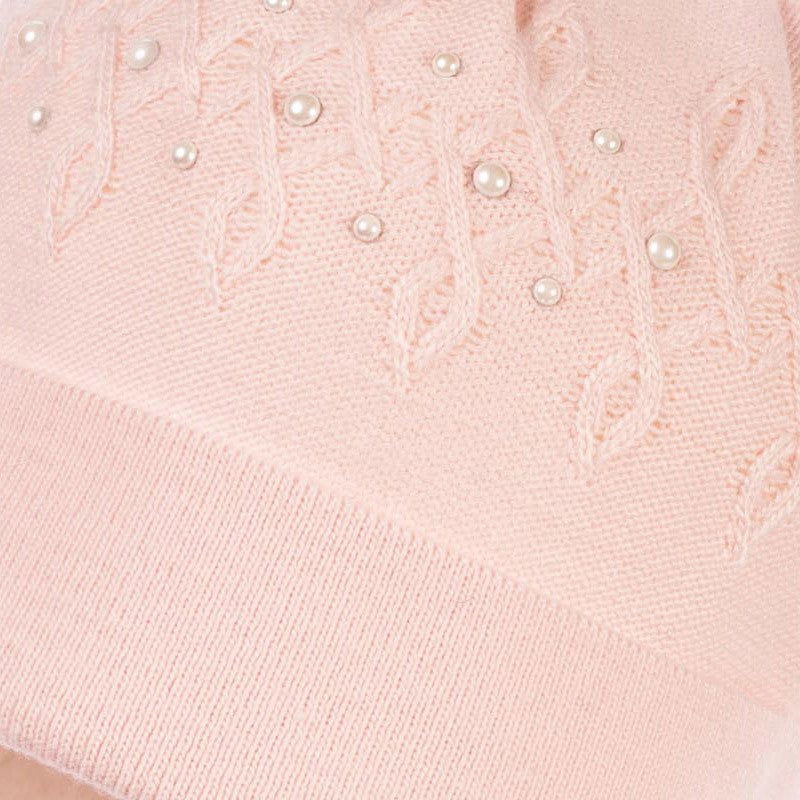 Jamiks JARINA IV czapka dziewczęca kolor róż JZB116-1 -  - #tag1# - #tag2# - #tag3# - #tag4#