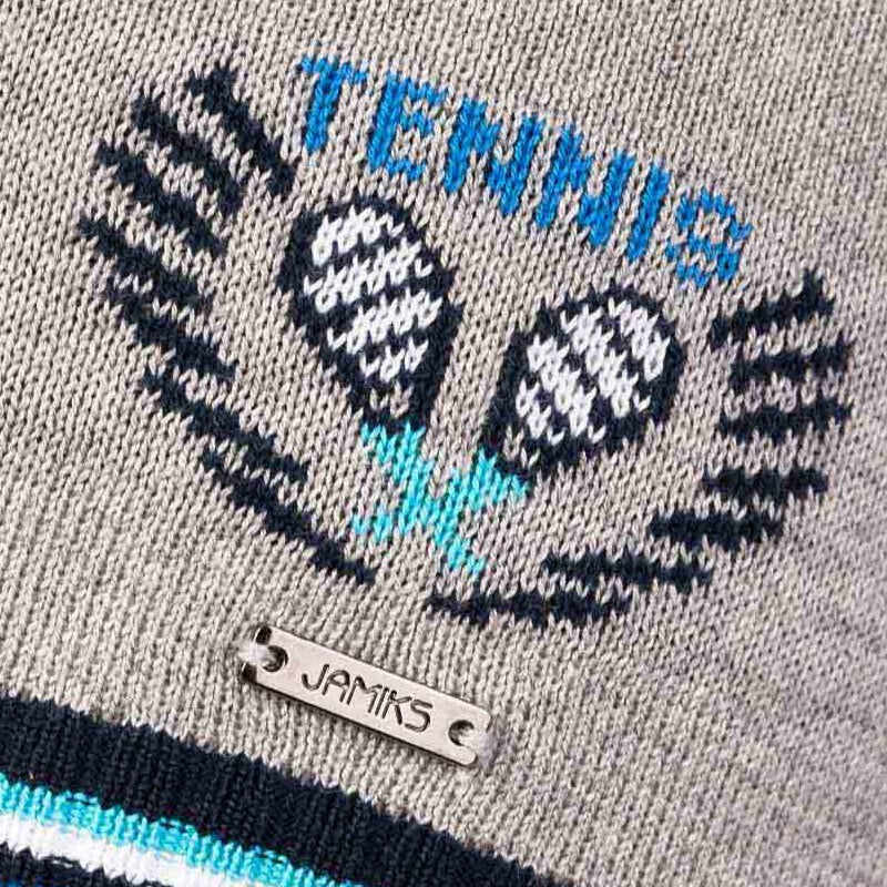 Jamiks czapka chłopięca BENTON JWA048-3 kolor popiel/modrak -  - #tag1# - #tag2# - #tag3# - #tag4#