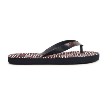 Klapki chłopięce HUGO BOSS J29247-849 kolor granat -  - #tag1# - #tag2# - #tag3# - #tag4#