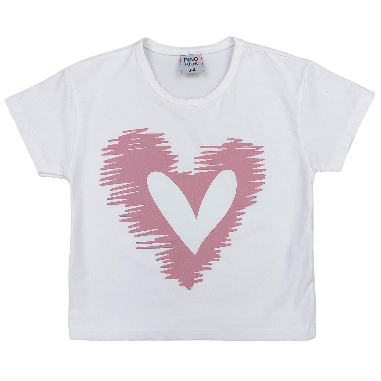 Komplet 2Cz. Bluzka Szorty dziewczynka pudrowy róż 6960-18424 GKMOD -  - #tag1# - #tag2# - #tag3# - #tag4#