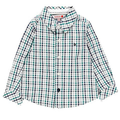 Boy's Checked Shirt Boboli 718185-9143 Green