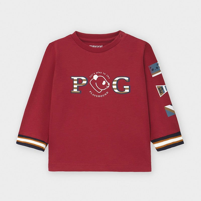 Koszulka z długim rękawem chłopięca Mayoral 2044-36 Bordowy -  - #tag1# - #tag2# - #tag3# - #tag4#