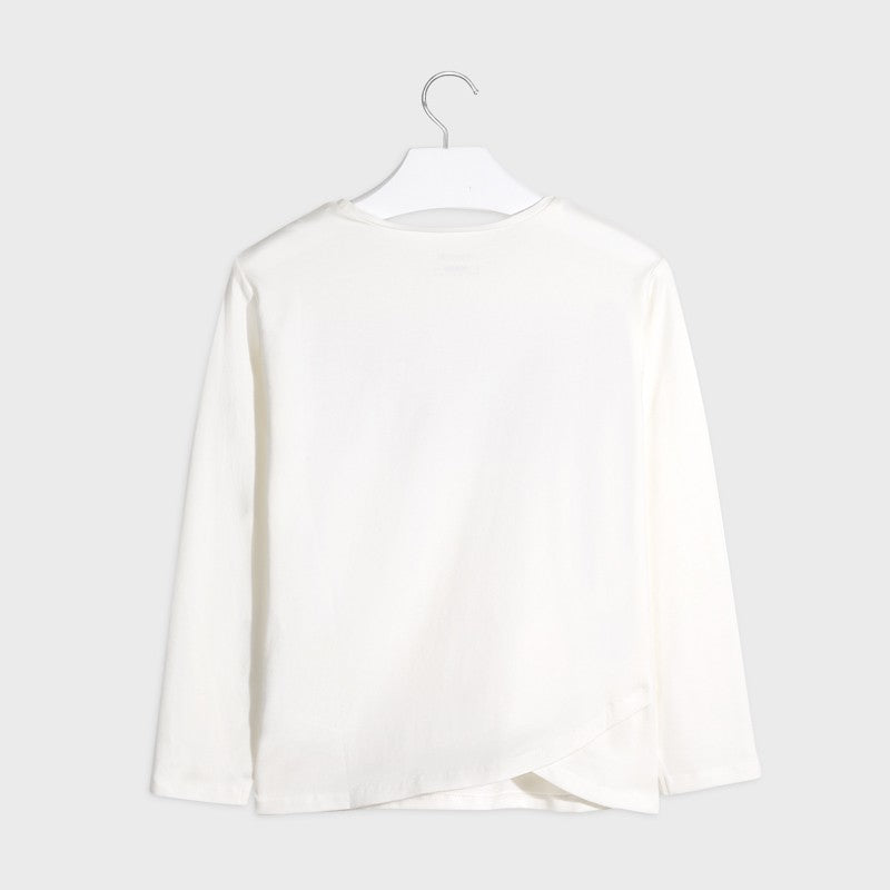 Koszulka z długim rękawem dziewczęca Mayoral 7077-83 Kremowy -  - #tag1# - #tag2# - #tag3# - #tag4#