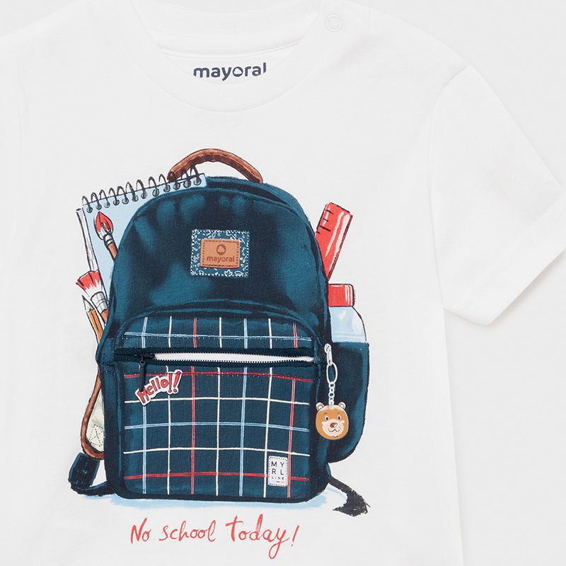 Koszulka z krótkim rękawkiem dla chłopców Mayoral 1011-25 biała -  - #tag1# - #tag2# - #tag3# - #tag4#