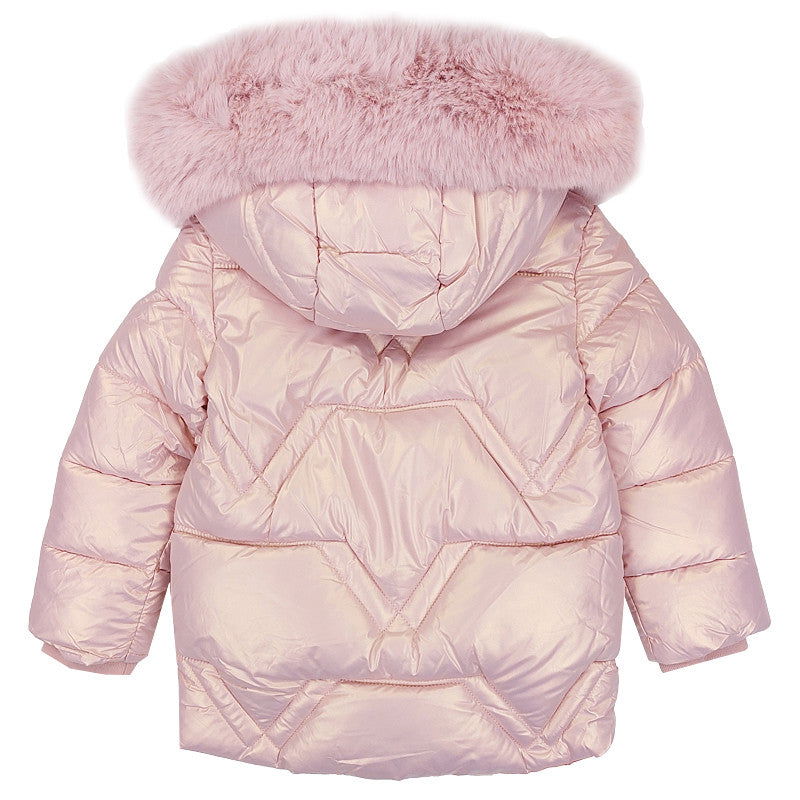 Kurtka Zimowa dziewczynka róż metaliczny KK2118-271023  GKMOD -  - #tag1# - #tag2# - #tag3# - #tag4#