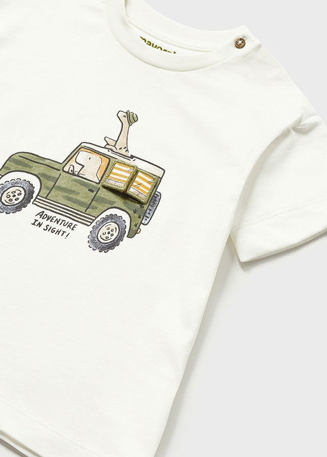 Mayoral 1029-46 Koszulka z krótkim rękawem chłopiec kolor śmietanka -  - #tag1# - #tag2# - #tag3# - #tag4#