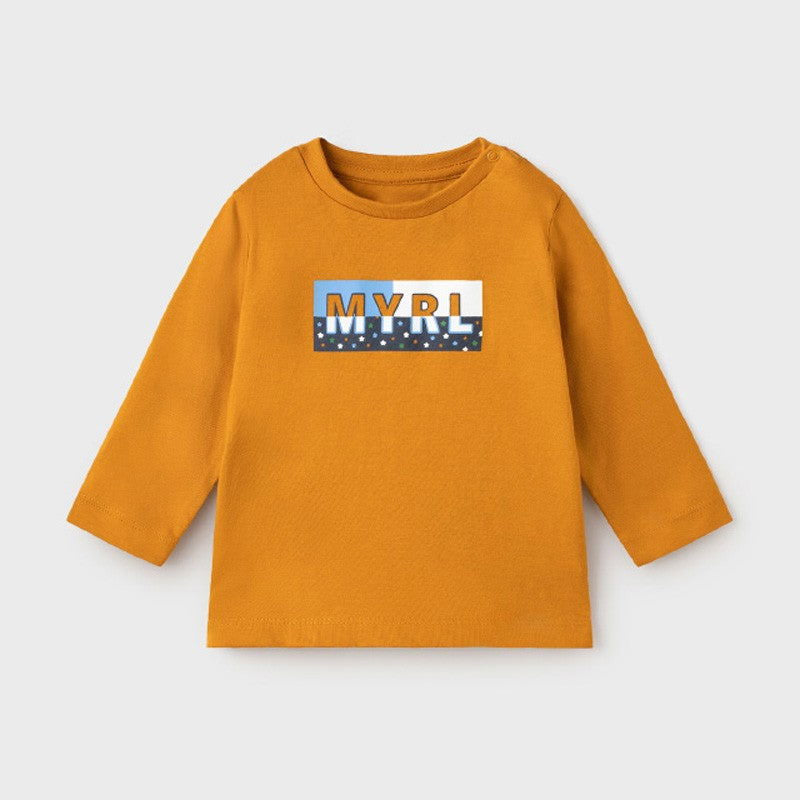 Mayoral 11-00108-046 Koszulka z długim rękawem dla chłopców 108-46 Ochra -  - #tag1# - #tag2# - #tag3# - #tag4#