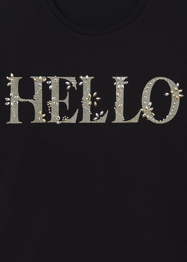 Mayoral 11-00830-020 Koszulka długi rękaw dziewczęca 830-20 czarny -  - #tag1# - #tag2# - #tag3# - #tag4#