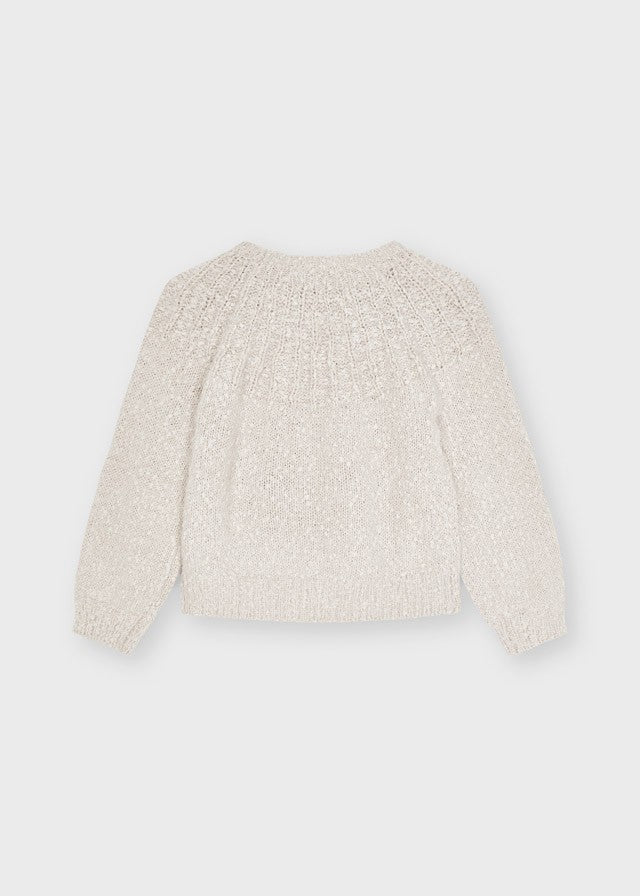 Mayoral 11-04372-031 Sweter dla dziewczynek 4372-31 beżowy -  - #tag1# - #tag2# - #tag3# - #tag4#